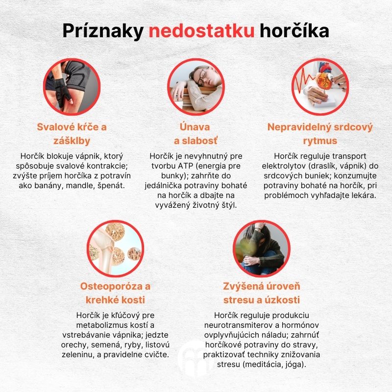 (Slovenčina) Příznaky nedostatku hořčíku